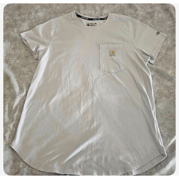 Carhartt Force Womens Relaxed Fit Midweight Pocket T-Shirt Size Large Purple - Picture 1 of 5